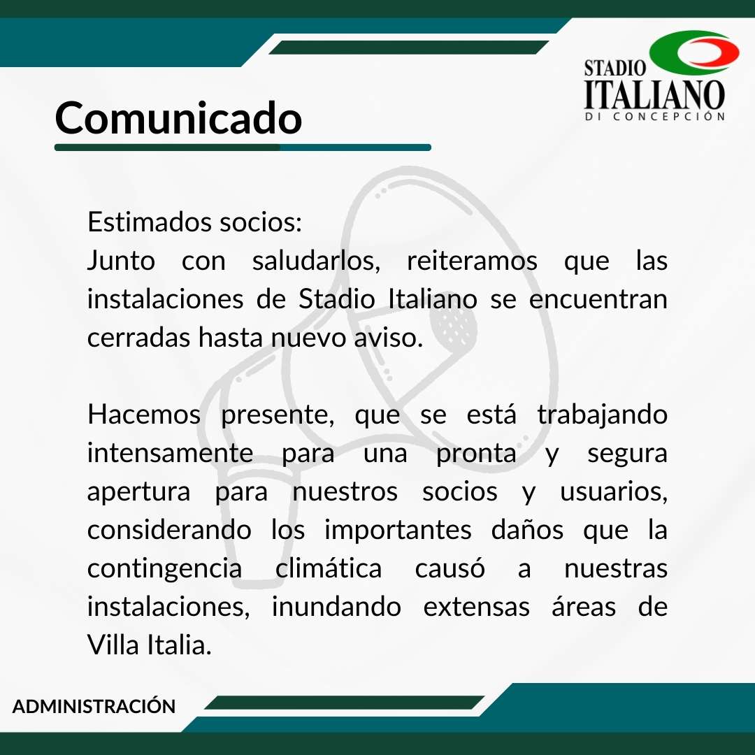 Comunicado Socios